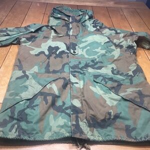 Vintage Raven Parka MAWP 8201 Gore-Tex Camouflage Jacket Size Large Made in USA